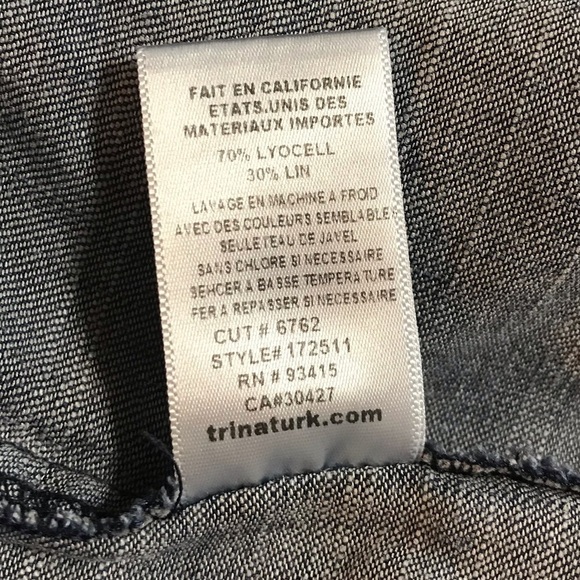 TRINA TURK / Rosamunda Linen Blend Shorts - Picture 4 of 12